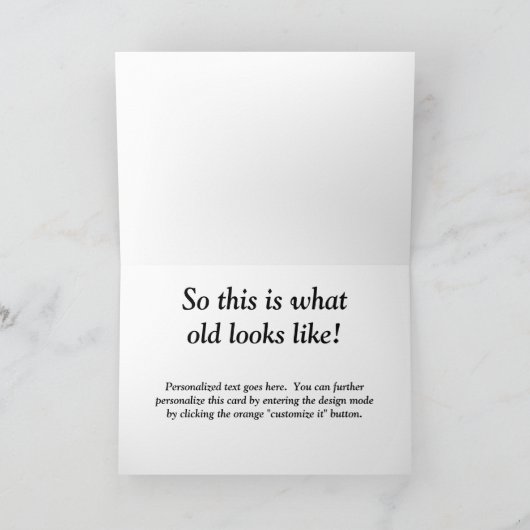 De grappige Retro Kaart van de Verjaardag (Binnen)