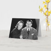 De grappige Retro Kaart van de Verjaardag (Gele Bloem)