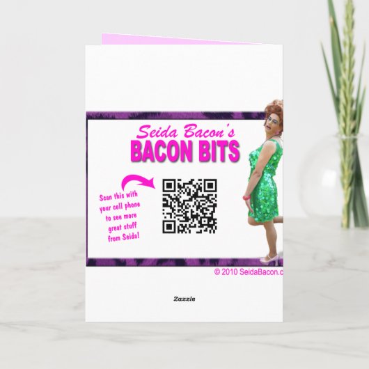 De grappige Retro Kaart van de Verjaardag van de (Achterkant)