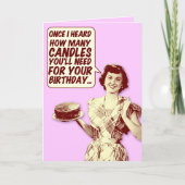 De grappige Retro Kaart van de Verjaardag van de (Voorkant)