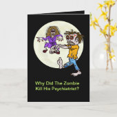 De grappige Riddle van de Zombie Kaart van (Gele Bloem)