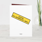 De grappige Rode Antropologen zullen alles doen Kaart (Achterkant)