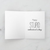 De grappige Roze Typografie van de Feestdagen Kaart (Binnen)