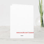 De grappige Rozen zijn de Rode Kaart van de (Achterkant)