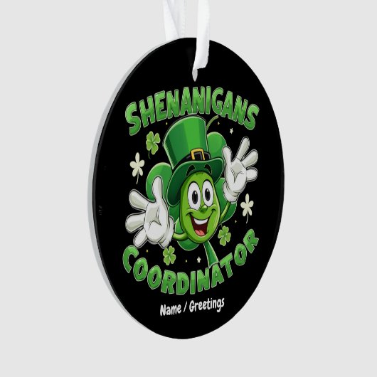 De Grappige Shenanigans Coördinator Ornament (voorkant)