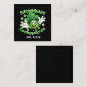 De grappige Shenanigans-coördinator Vierkante Visitekaartje (Voorkant / Achterkant)