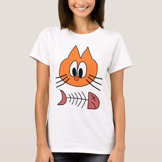 De grappige Shirten van de Kat, het Topje van T-shirt (Voorkant)