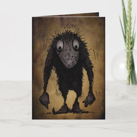 De grappige Sleeplijn van het Monster Kaart (Voorkant)