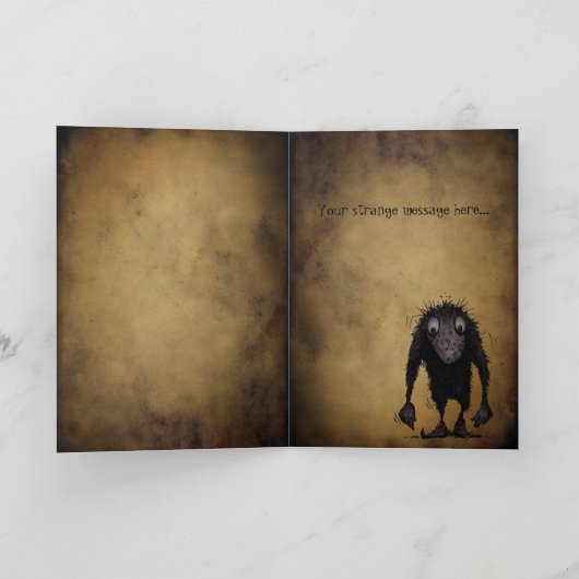 De grappige Sleeplijn van het Monster Kaart (Binnen)