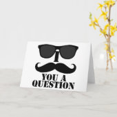 De grappige Snor van I u de Zwarte Zonnebril van Kaart (Gele Bloem)