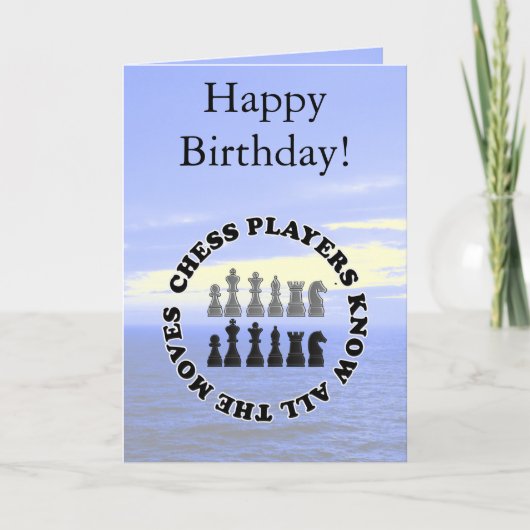 De grappige Spelers van het Schaak kennen Alle Kaart (Voorkant)
