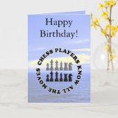 De grappige Spelers van het Schaak kennen Alle Kaart (Gele Bloem)