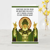 de grappige St. Patrick kaart van de Dag (Gele Bloem)