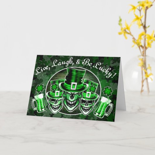 De grappige St. Patrick Kaart van de Dag: Ierse (Gele Bloem)