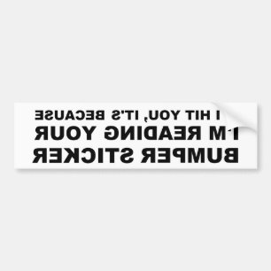 De grappige Sticker van de Bumper