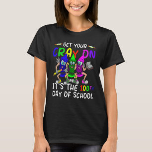 De grappige student krijgt je kraak op de 100e dag t-shirt