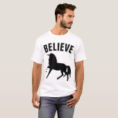 De grappige T-shirts van de EENHOORN GELOVEN (Voorkant volledig)
