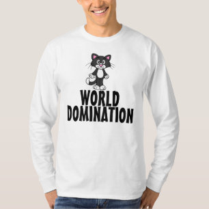 De grappige T-shirts van de Kat, de Overheersing
