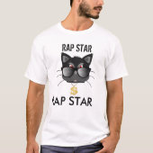 De Grappige T-shirts van de Kat van de Ster van (Voorkant)