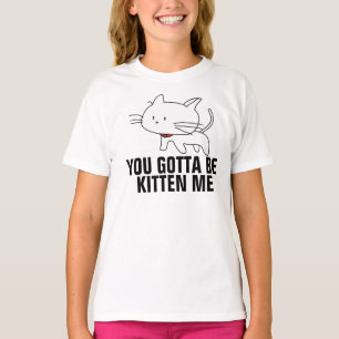 De grappige T-shirts van de Kat voor Meisjes,