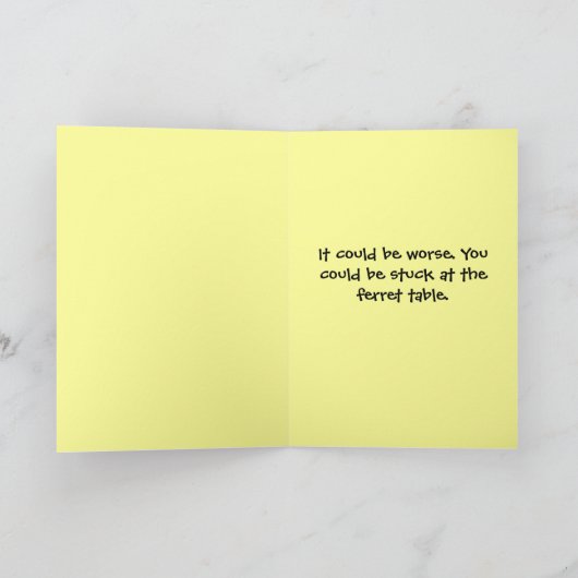 De Grappige Thanksgiving van de Lijst van het kat Feestdagen Kaart (Binnen)