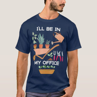 De grappige tuinman zal in mijn kantoor tuinbouw z t-shirt
