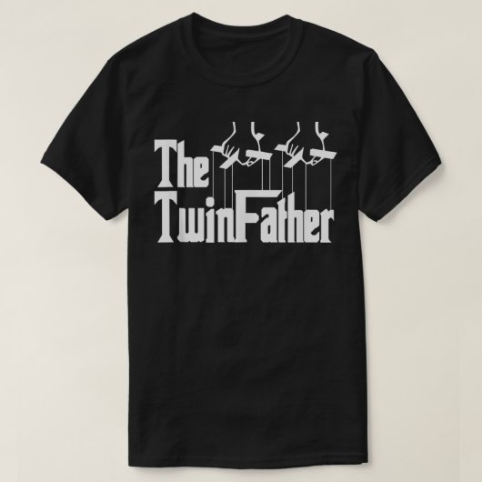De grappige vader van de TwinFather met een tweeli T-shirt (Design voorkant)