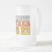 De grappige vaders werelden de grootste vader die  matglas bierpul (Voorkant rechts)