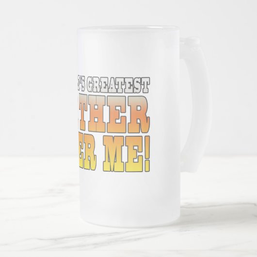 De grappige vaders werelden de grootste vader die matglas bierpul (Voorkant rechts)