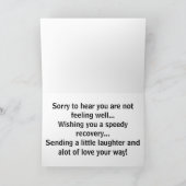 De grappige Val van de Muis Feestdagen Kaart (Binnen)