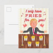 De grappige Valentijnsdag van de Gebraden Feestdagenkaart (Voorkant / Achterkant)