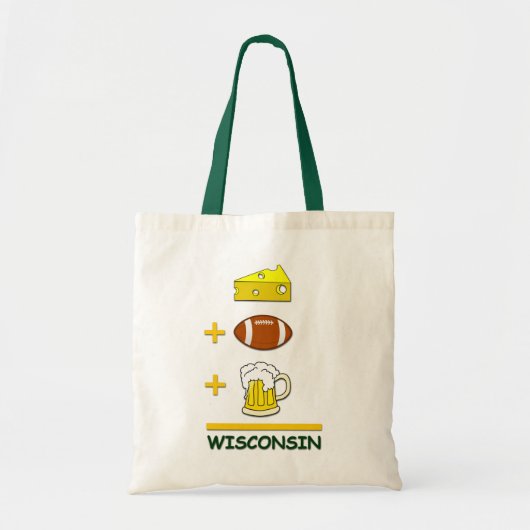 De Grappige Vergelijking van Wisconsin van het Tote Bag (Voorkant)