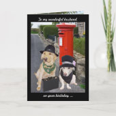 De grappige Verjaardag van de Echtgenoot van het Kaart (Voorkant)