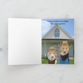 De grappige Verjaardag van de Hond/van het Kaart (Binnen)