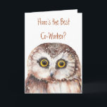 De grappige Verjaardag van de Medewerker, de Wijze Kaart<br><div class="desc">De beste medewerker van Hooo?  U bent en ik ben blij. De wijze Humor van de Uil voor de verjaardag van uw medewerker</div>