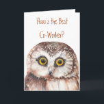 De grappige Verjaardag van de Medewerker, de Wijze Kaart<br><div class="desc">De beste medewerker van Hooo?  U bent en ik ben blij. De wijze Humor van de Uil voor de verjaardag van uw medewerker</div>