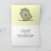 De grappige Verjaardag van de Paardebloem - Kaart (Binnen)