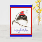 De grappige Verjaardag van de Winter met de Leuke Kaart (Gele Bloem)