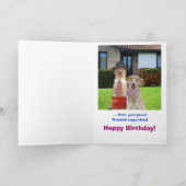 De grappige Verjaardag van de Zoon Kaart (Binnen)