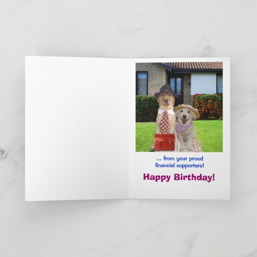 De grappige Verjaardag van de Zoon Kaart (Binnen)