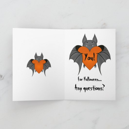 De grappige verliefde romantische vampier van kaart (Binnen)