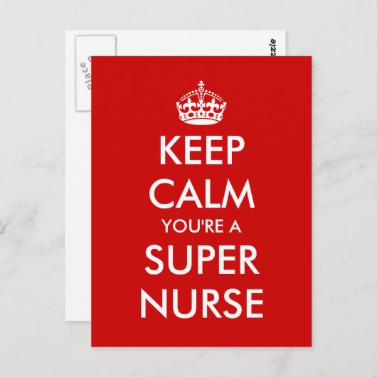 De grappige verpleegstersweek briefkaarten van de (Voorkant / Achterkant)