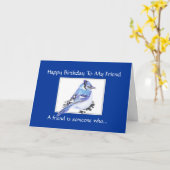 De grappige Vriend van de Verjaardag - de Blauwe Kaart (Gele Bloem)