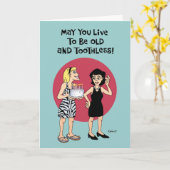 De grappige Wens van de Verjaardag voor Kaart (Gele Bloem)