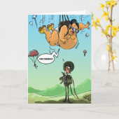 De grappige Wensen van de Verjaardag - Geronimo Kaart (Gele Bloem)