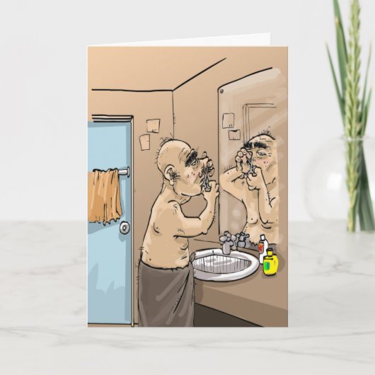 De grappige Wensen van de Verjaardag - Harige Kaart (Voorkant)