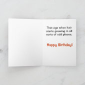 De grappige Wensen van de Verjaardag - Harige Kaart (Binnen)