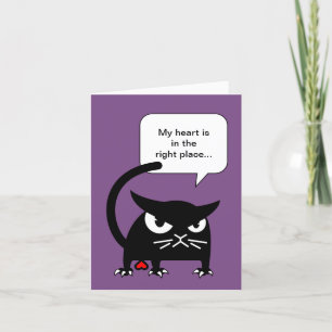 De grappige Wenskaarten Badd Gato Valentijn van Feestdagen Kaart