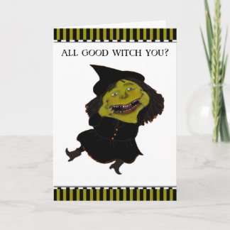 de grappige wenskaarten van Halloween Kaart