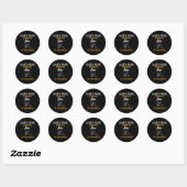De grappige Wiskunde van de rekenmachine is de eer Ronde Sticker (Vel)